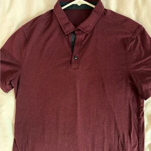lululemon athletica Maroon Polo Shirt